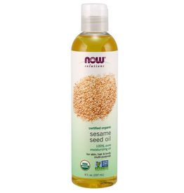 NOW FOODS SESAME SEED OIL, ORGANIC  8 FO (dimx3) -S