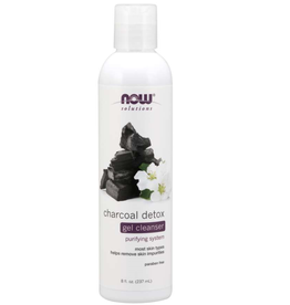 NOW FOODS CLEANSER, GEL, CHARCOAL DETOX 8 FO