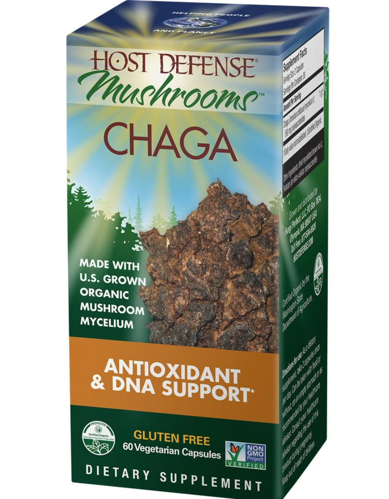 HOST DEFENSE MUSHROOMS CHAGA 60 CP, HOST DEFENSE (dimx2)  -S