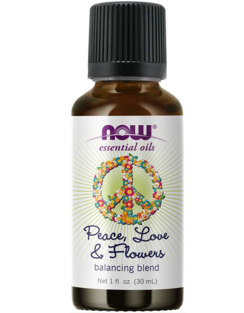 NOW FOODS PEACE, LOVE & FLOWERS  1 FO, ESSENTIAL OIL BLEND -S