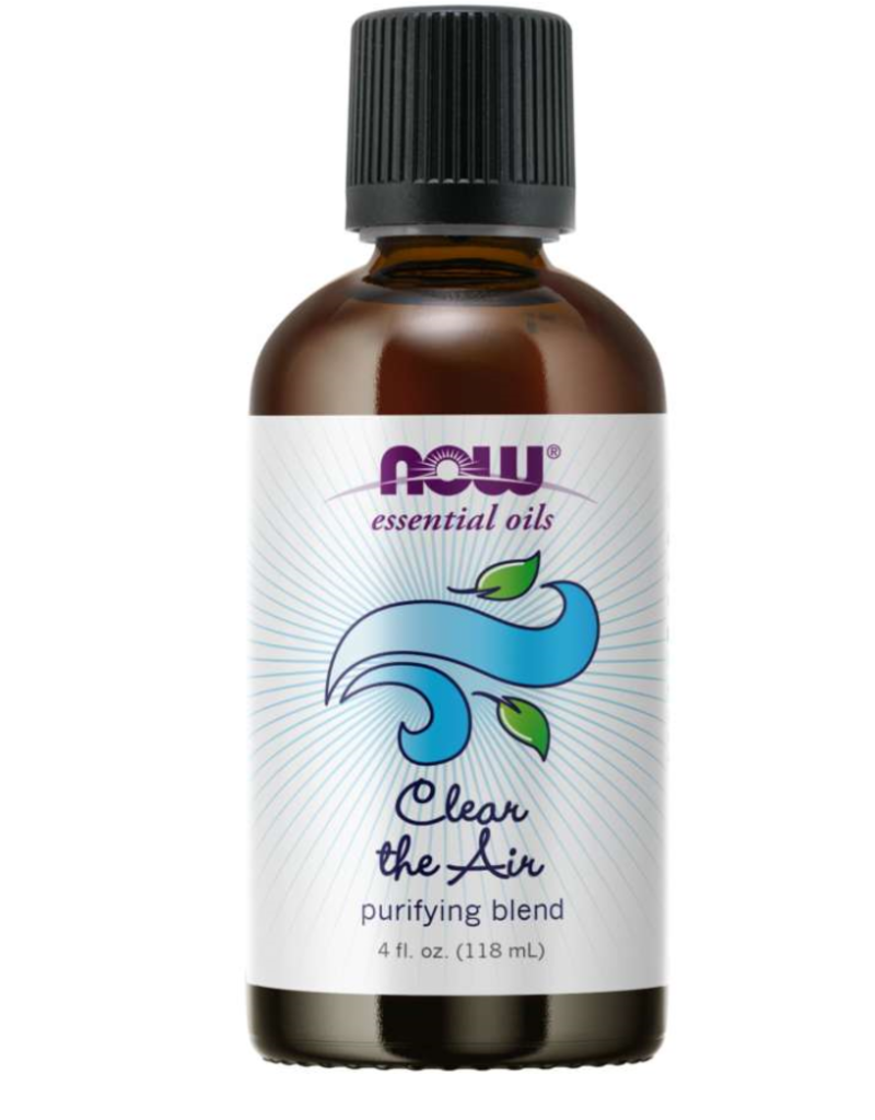 NOW FOODS CLEAR THE AIR 4 OZ, ESSENTIAL OIL BLEND (dimx2) -S
