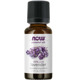 NOW FOODS ESSENTIAL OIL, LAVENDER 0.33 FO 10 ML (Lavandula angustifolia) (dimx2) -S ++