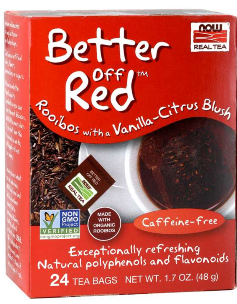 NOW FOODS TEA, BETTER OFF RED 24 CT -S