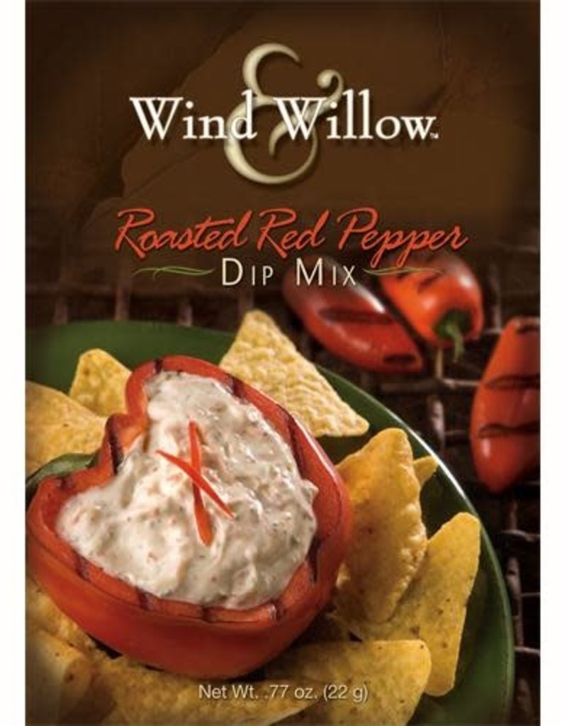 WIND & WILLOW DIP MIX, ROASTED RED PEPPER 0.77 OZ -S (dimx3)
