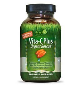 IRWIN NATURALS MEGA VITA-C URGENT RESCUE 60 SG + ROSEHIPS & ZINC (di) -BO