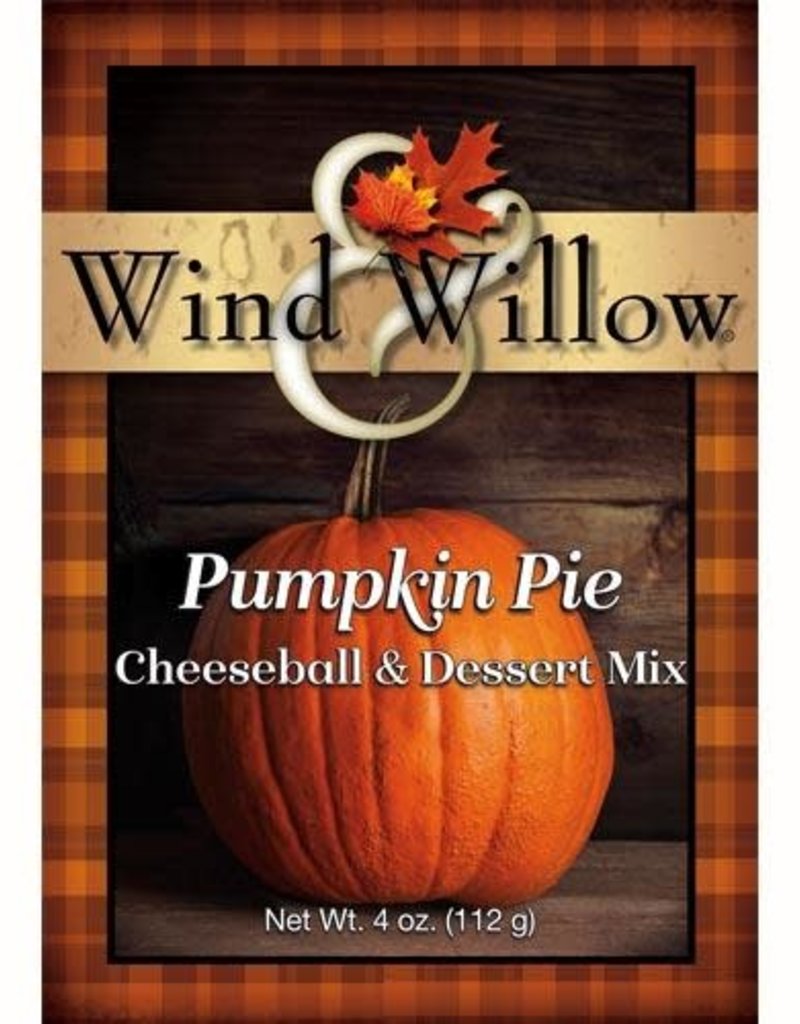 WIND & WILLOW CHEESEBALL & DESSERT MIX, PUMPKIN PIE SEASONAL 4 OZ  (dimx3)