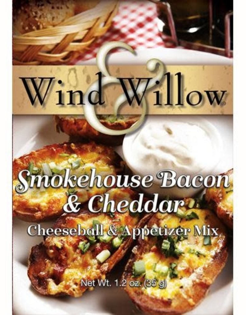 WIND & WILLOW CHEESEBALL & APPETIZER MIX, SMOKEHOUSE BACON & CHEDDAR 1.2 OZ  (dimx2) -S