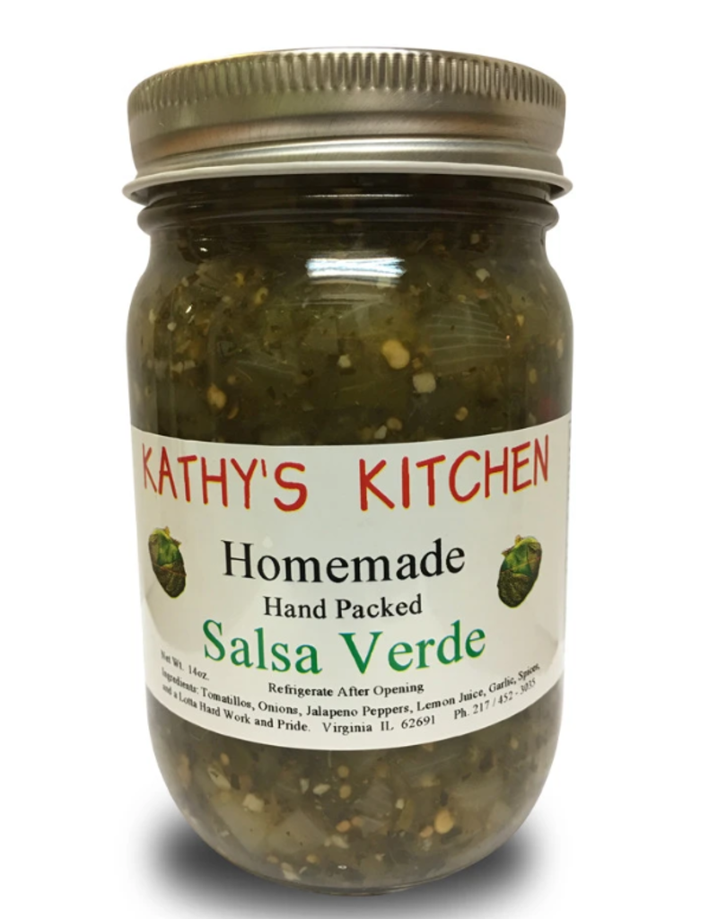 KATHY'S KITCHEN SALSA, VERDE 16 OZ ∎ (dimx5)