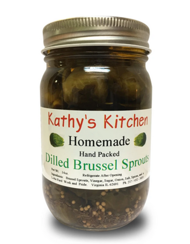 KATHY'S KITCHEN BRUSSEL SPROUTS, DILLED 16 OZ ∎ (dimx2)
