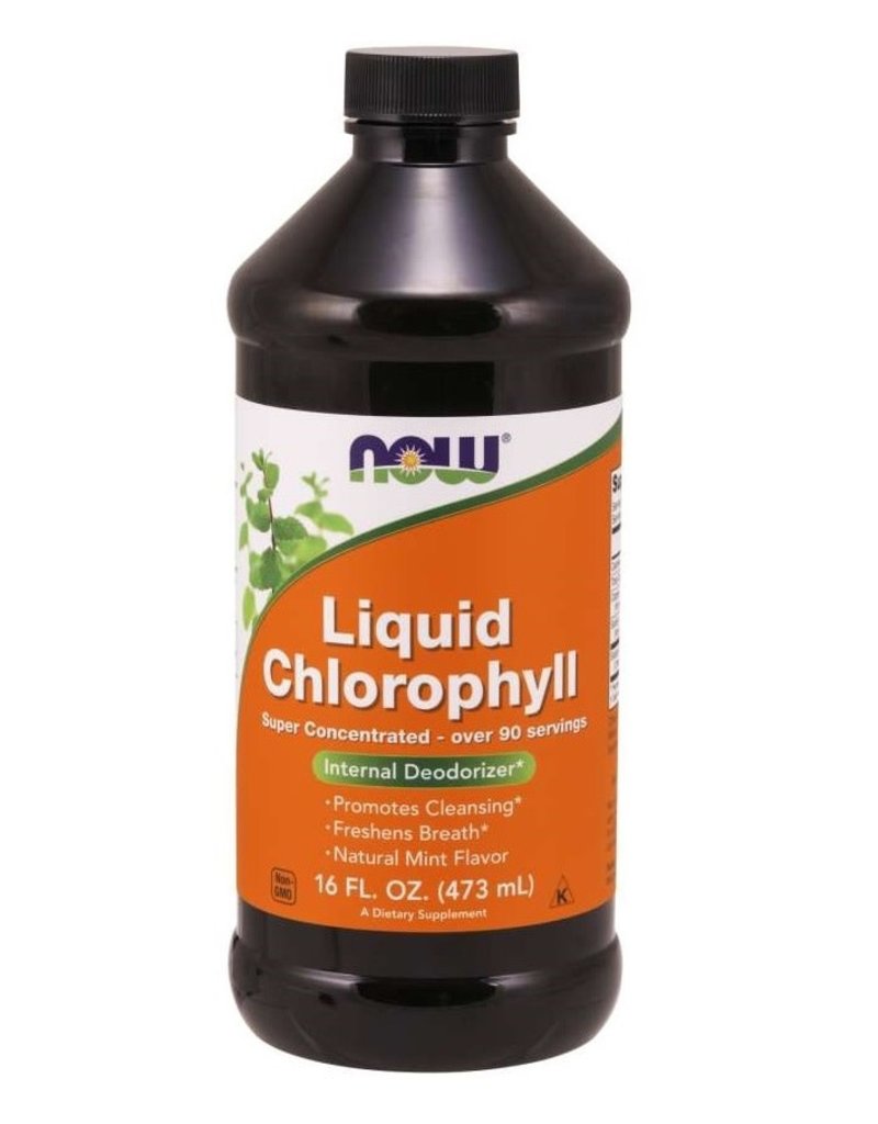 NOW FOODS LIQUID CHLOROPHYLL W/ PEPPERMINT 3X 16 FO