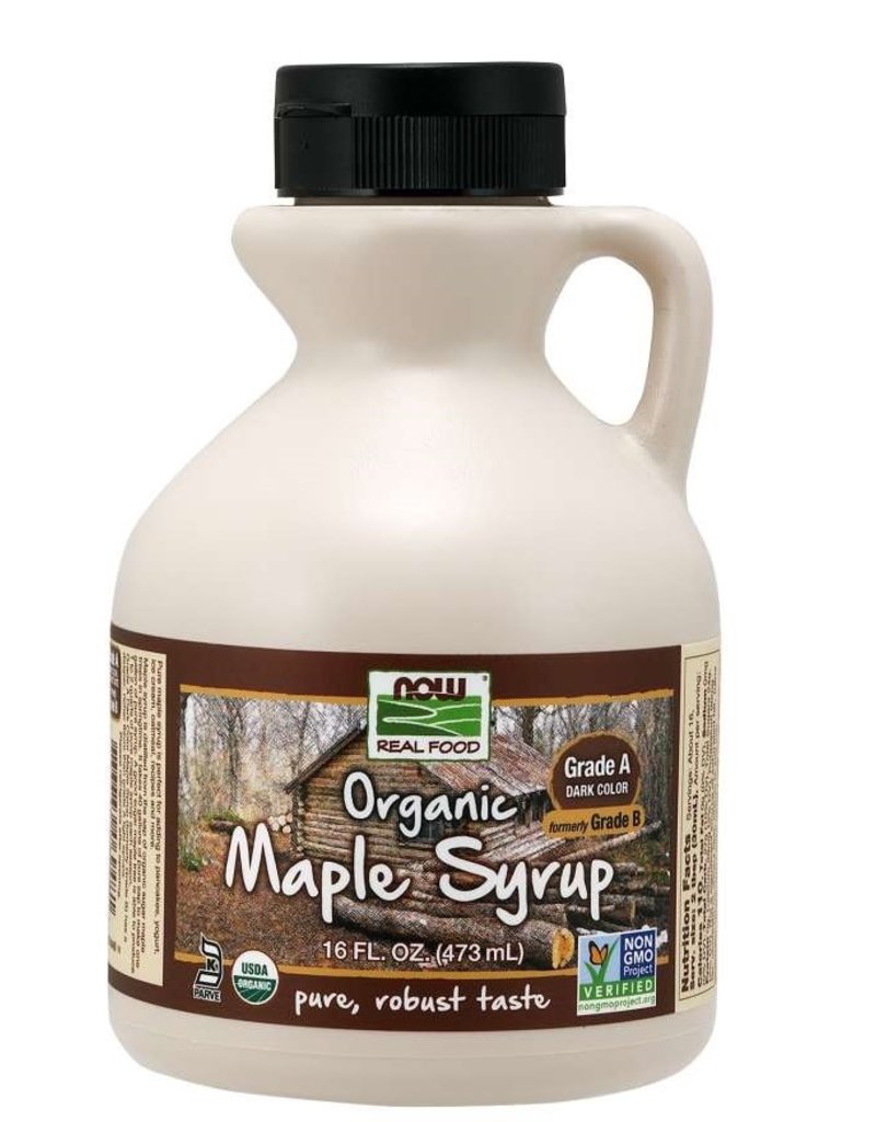 NOW FOODS MAPLE SYRUP, GRADE A DARK, ORGANIC