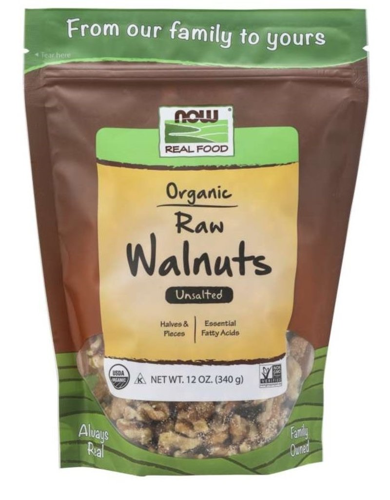 NOW FOODS WALNUTS, ORGANIC, RAW 12 OZ