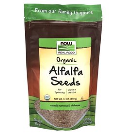 NOW FOODS ALFALFA, ORGANIC SPROUTING SEEDS 12 OZ (di)