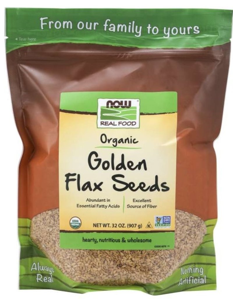 NOW FOODS GOLDEN FLAX SEEDS ORGANIC