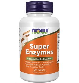 NOW FOODS SUPER ENZYMES 90 TB (W/ OX BILE) -BO
