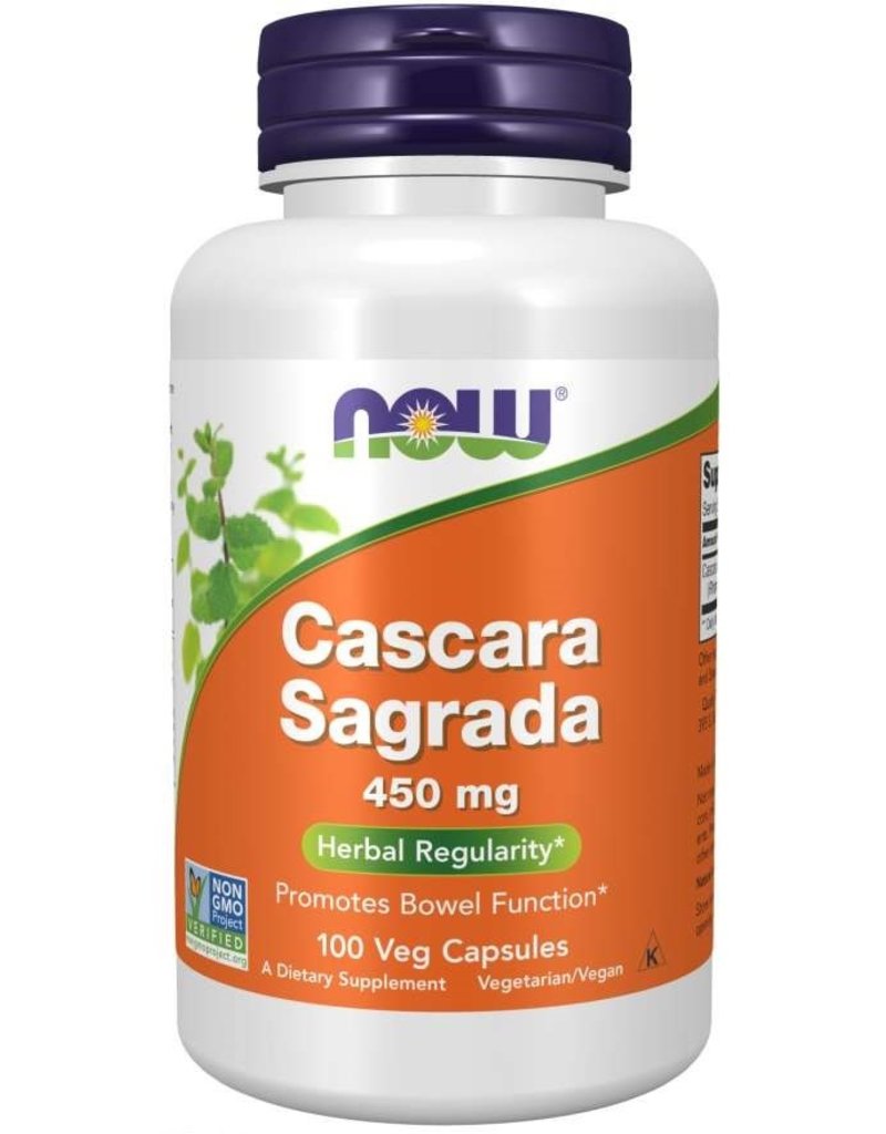 NOW FOODS CASCARA SAGRADA 450 MG 100 VC -BO [s171r164](di)-09/18/22 (di)