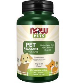 NOW FOODS PET, RELAXANT FOR CATS & DOGS 90 LZ (dimx2) -BO -DXMFG