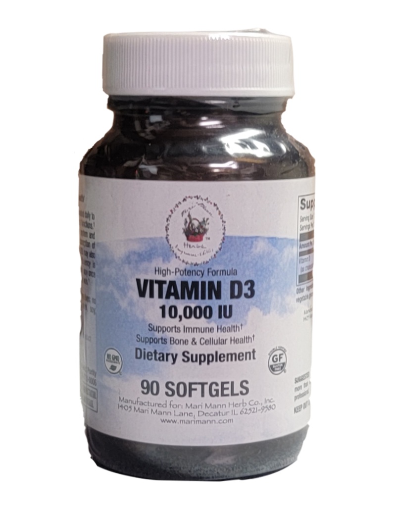 MARI-MANN VIT D3, 250 MCG (10,000 IU) 90 SG (m3) -S