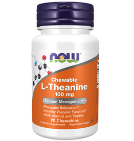 NOW FOODS L-THEANINE 100 MG 90 CHW (CHEWABLE) (di) -BO