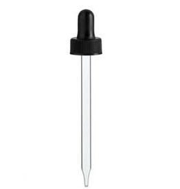 MARI-MANN 4 OZ BLACK GLASS DROPPER FOR 4 OZ BOTTLES (22-400) (single) -BO