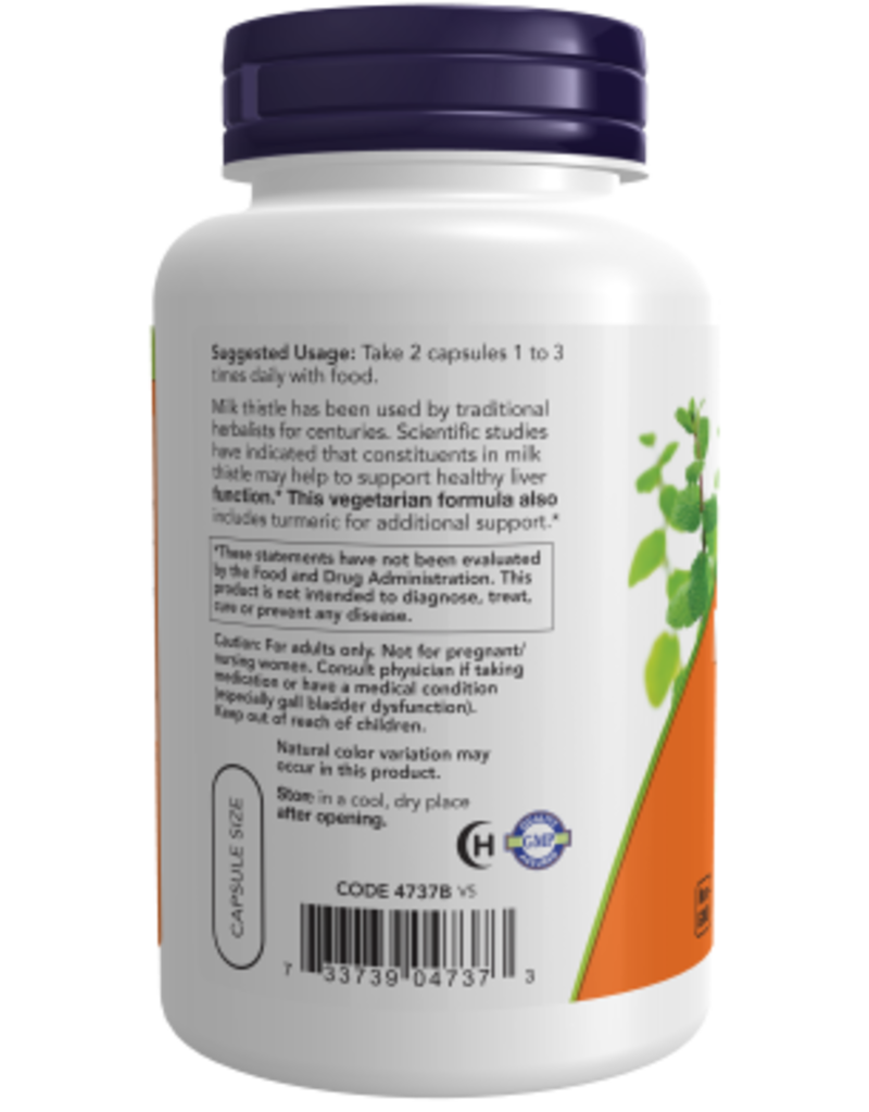 NOW FOODS MILK THISTLE EXTRACT 150 MG (120 MG SILYMARIN) 120 VC -S