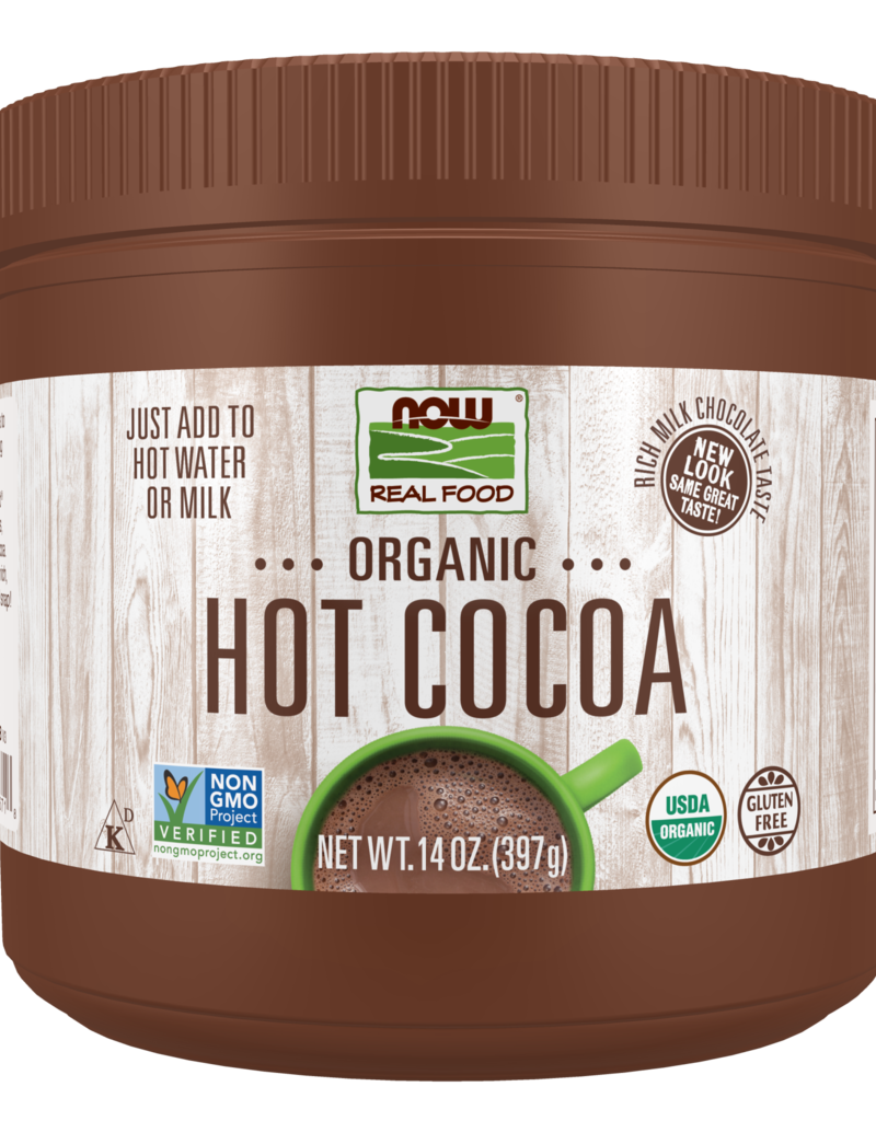 NOW FOODS HOT COCOA, ORGANIC 14 OZ
