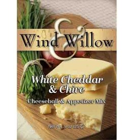 WIND & WILLOW CHEESEBALL & APPETIZER MIX, WHITE CHEDDAR & CHIVE .9 OZ -N2 -S (dimx)