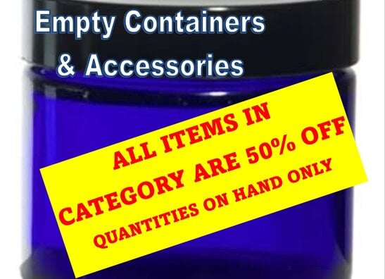 CONTAINERS - EMPTY & ACCESSORIES