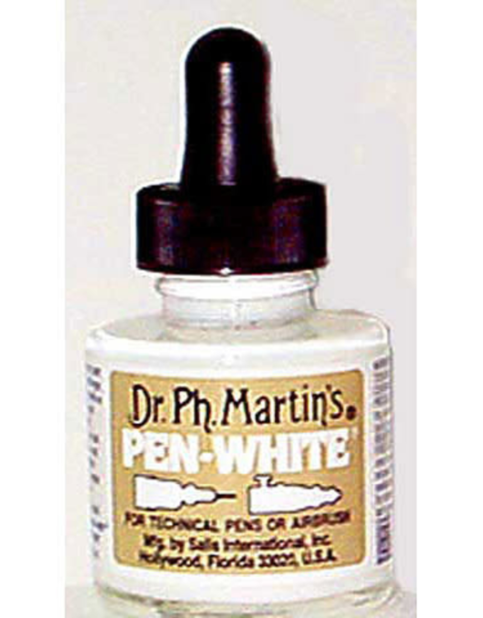 Dr. Ph. Martin's Pen White Ink, 1 oz. - Bottle