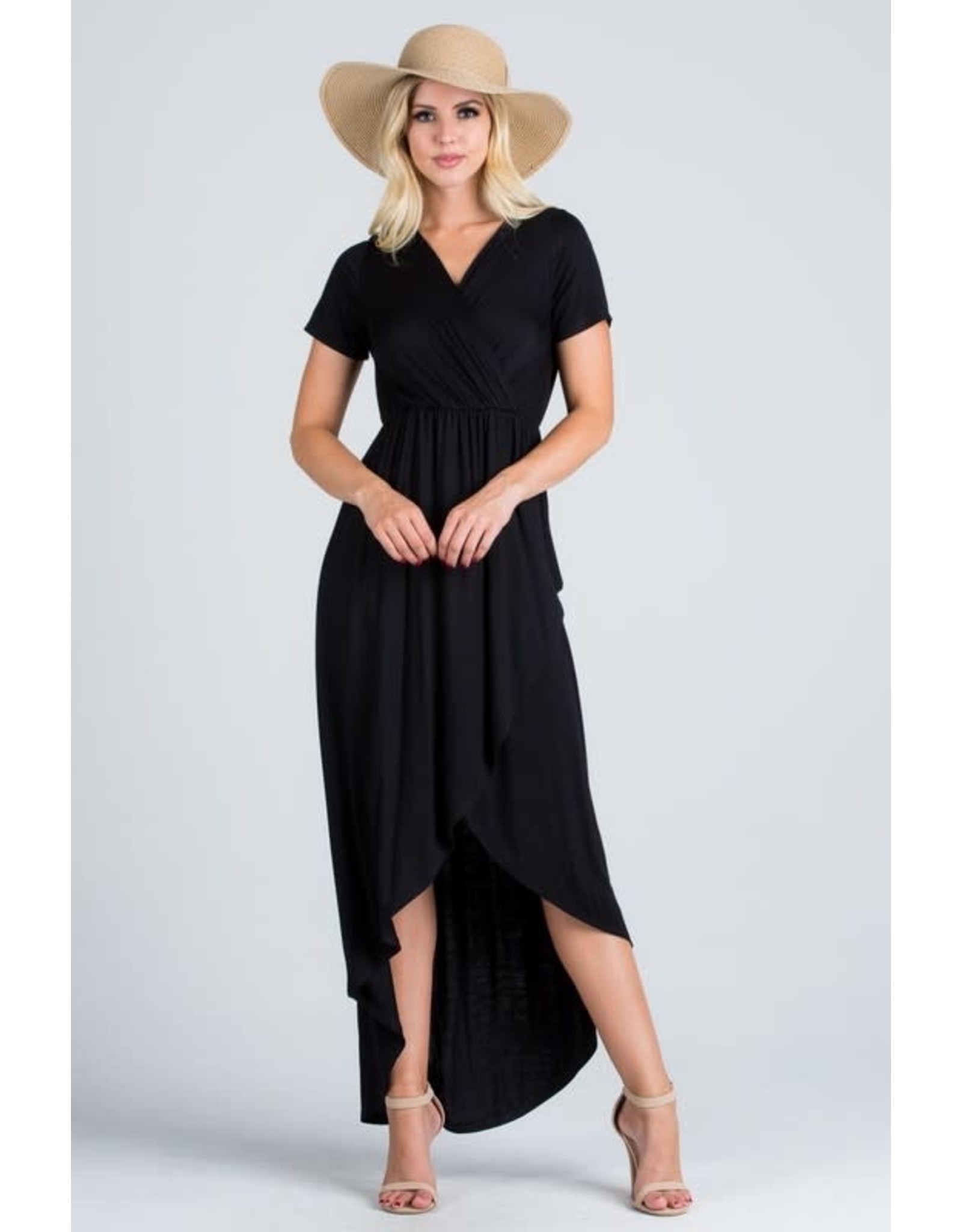 tulip hem maxi dress
