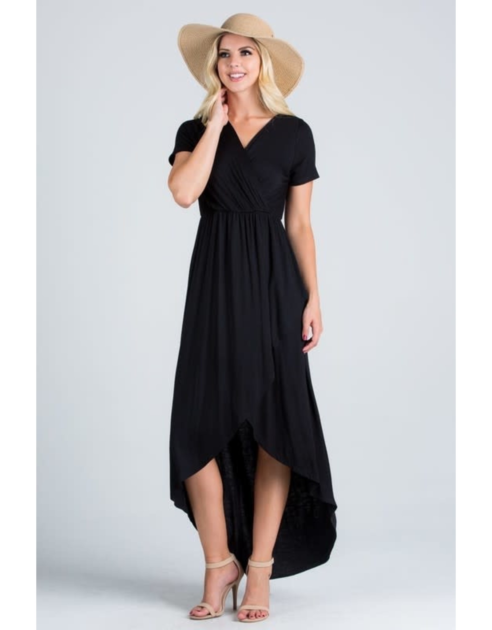 tulip hem maxi dress