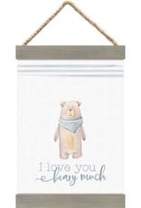 Canvas Hanging Sign-I Love You Beary Much