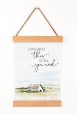 Canvas Hanging Sign-Sometimes This Is All..