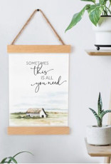 Canvas Hanging Sign-Sometimes This Is All..