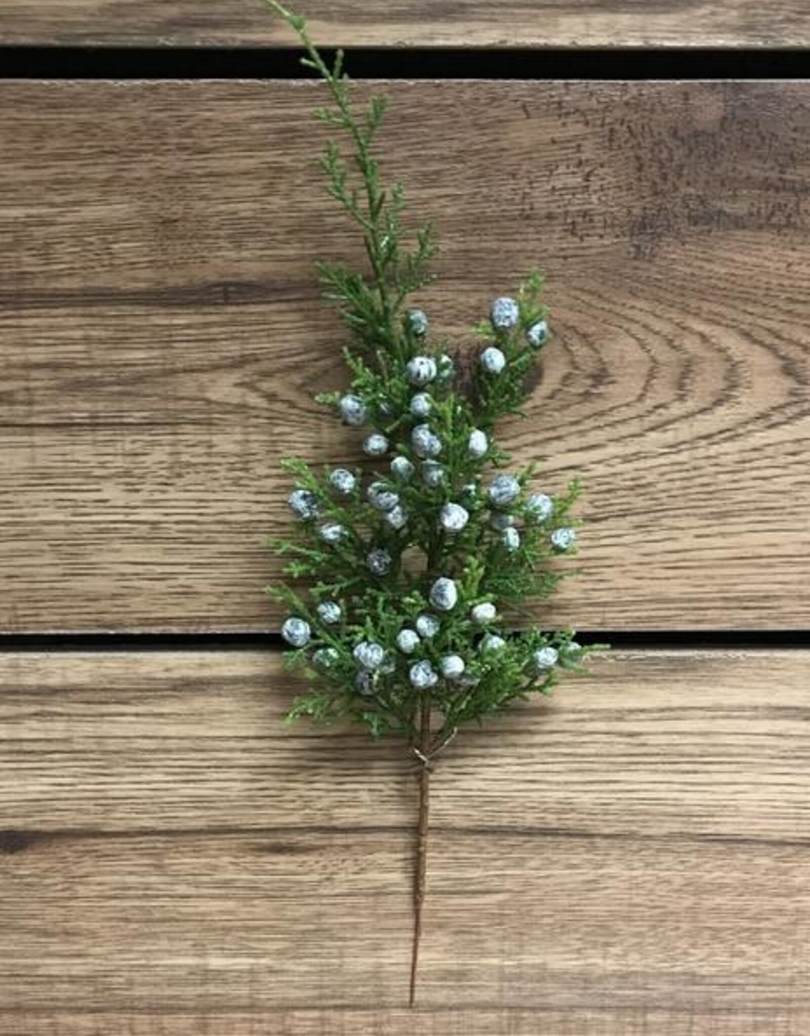 Tri W Pick-Juniper Spray W/Berries 12"