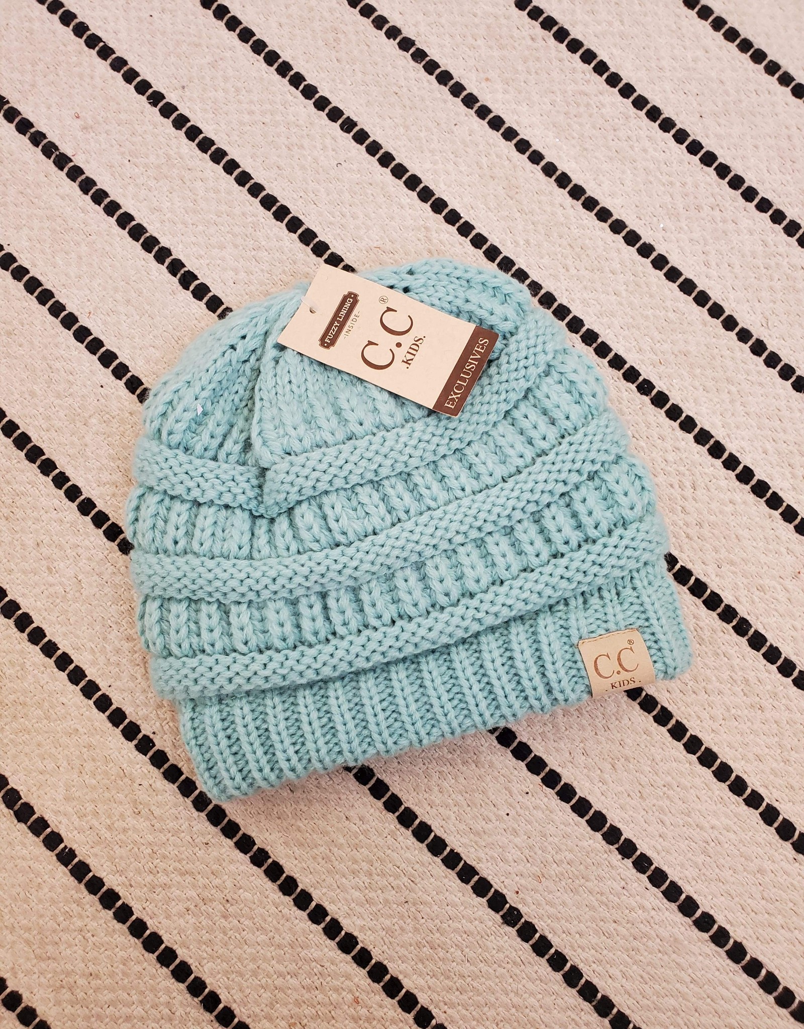 CC CC Beanie-Kids-Original-Solid W/Fuzzy Lining