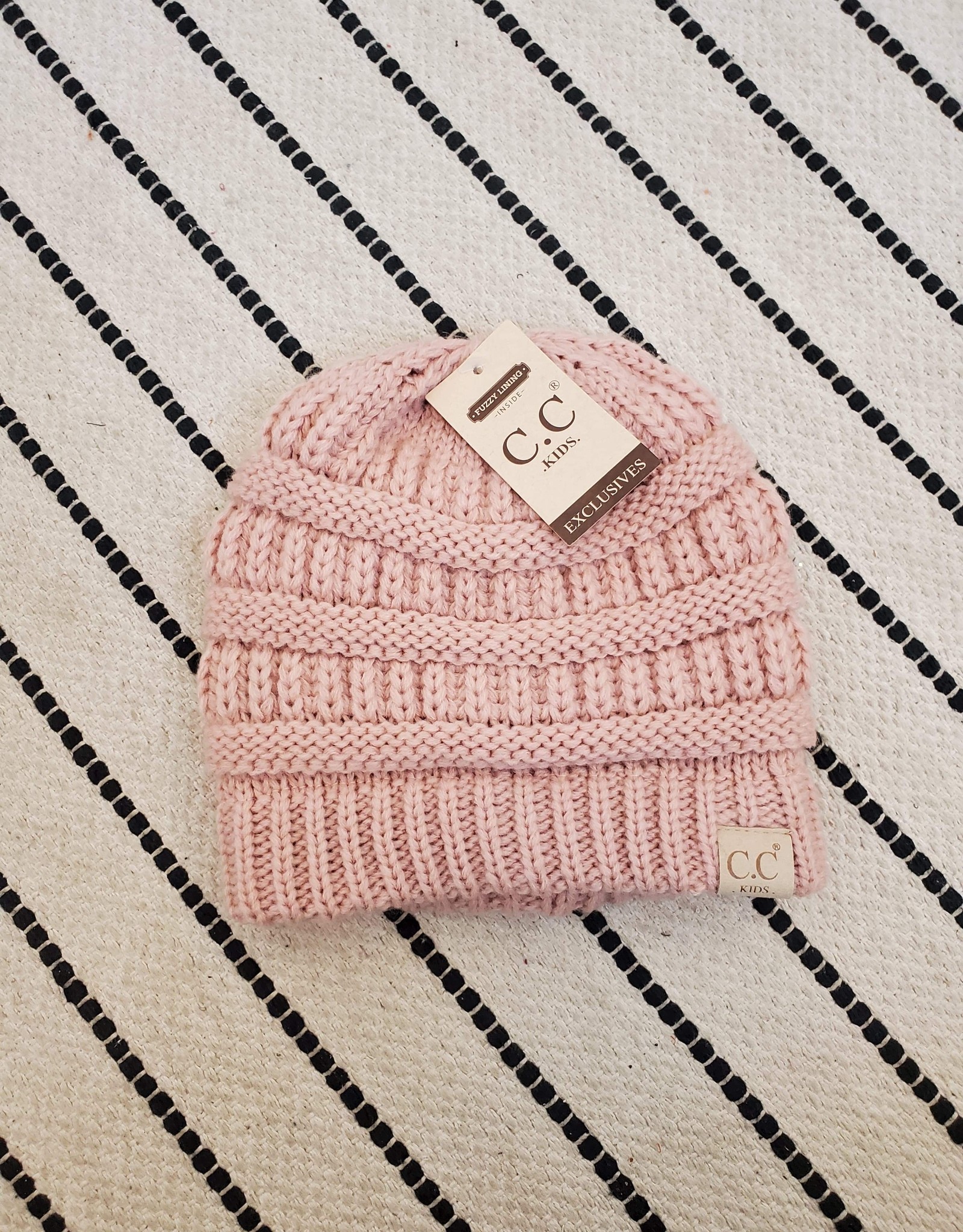 CC CC Beanie-Kids-Original-Solid W/Fuzzy Lining