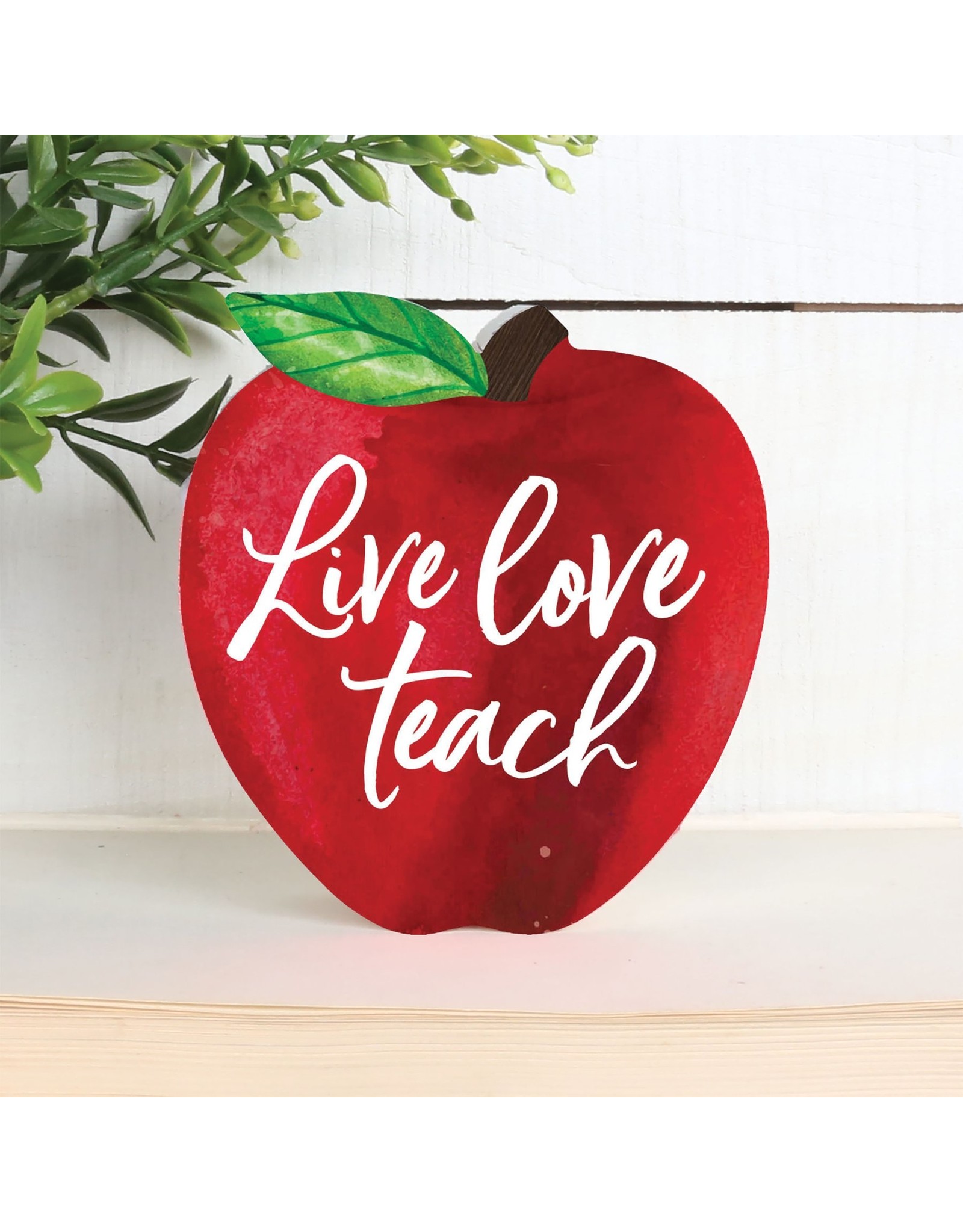 Pallet Block Apple Live Love Teach Wanderlust Boutique General Store Inc