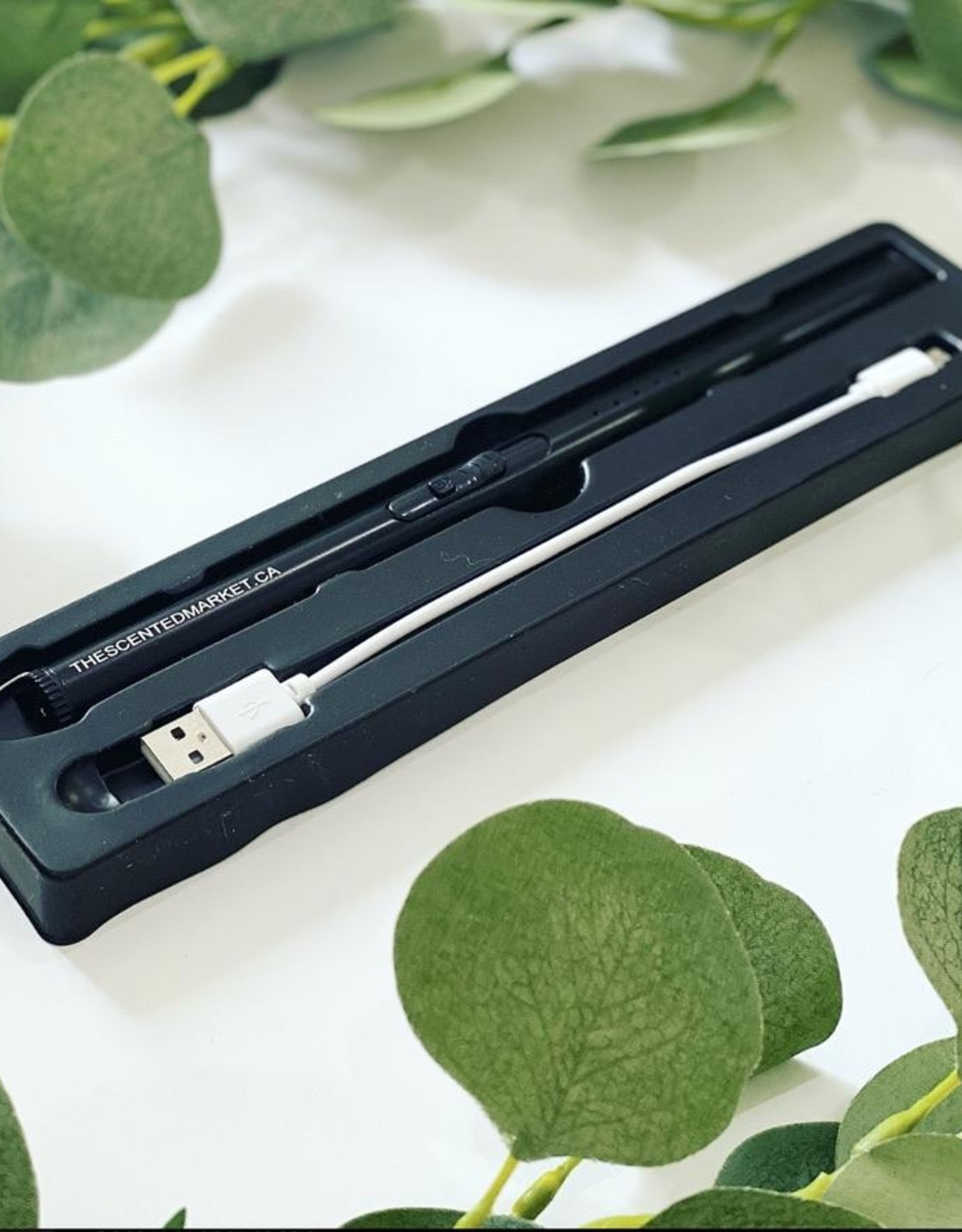 The Scented Market Lighter-USB Rechargable, Black