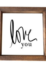 Framed Print-8x8-Love You