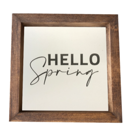 Framed Print-8x8-Hello Spring