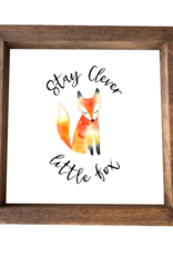 Framed Print-8x8-Stay Clever Little Fox
