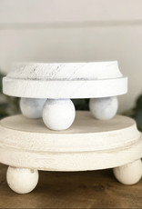 The Scented Market Candle Stand-White w/legs-Small