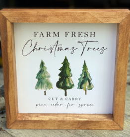 Framed Print-8x8-Farm Fresh Christmas Trees