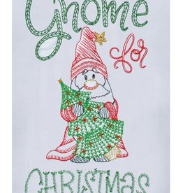 KayDee I'll Be Gnome For Xmas Flour Sack Towel