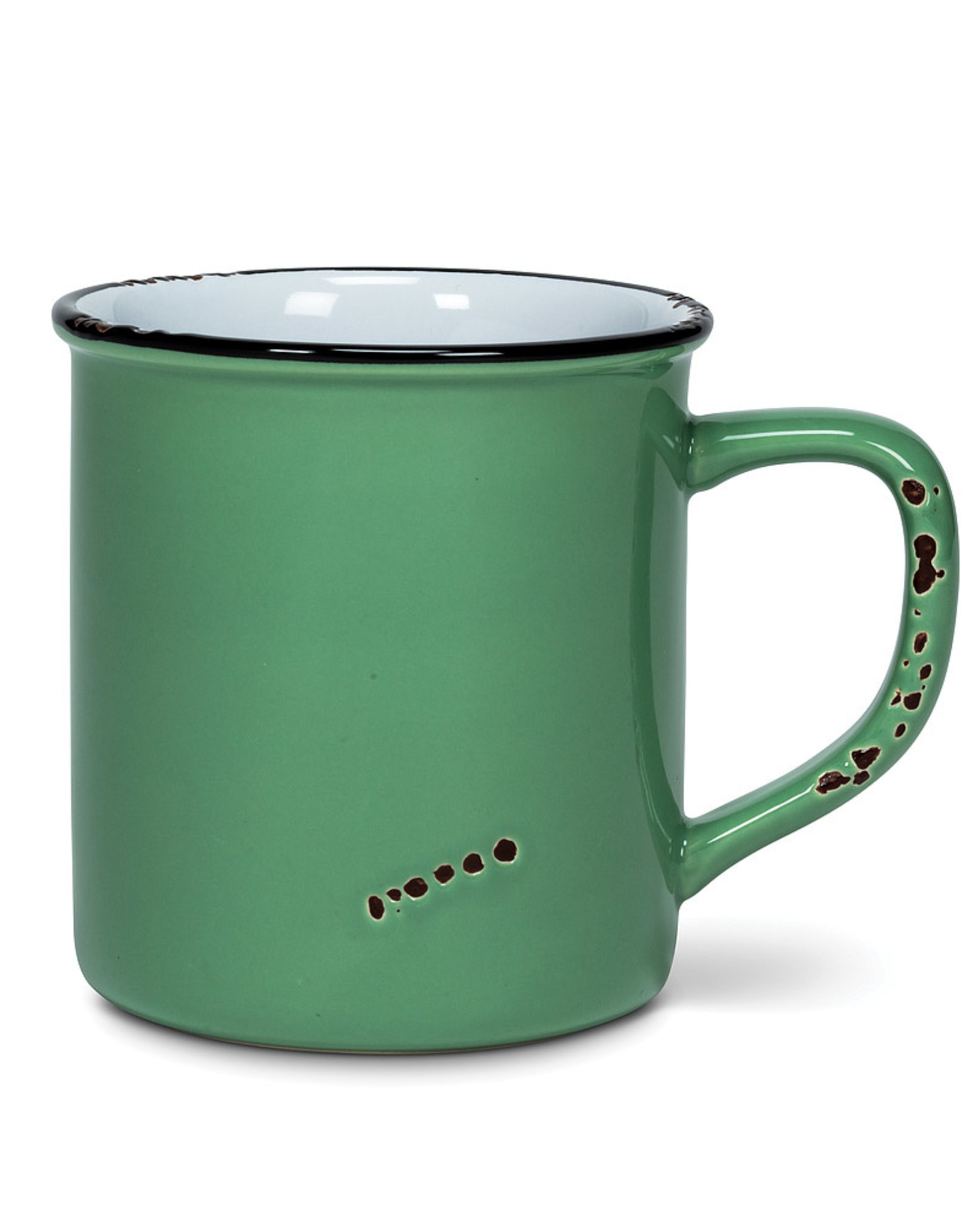 Enamel Look Mug-Forest Green