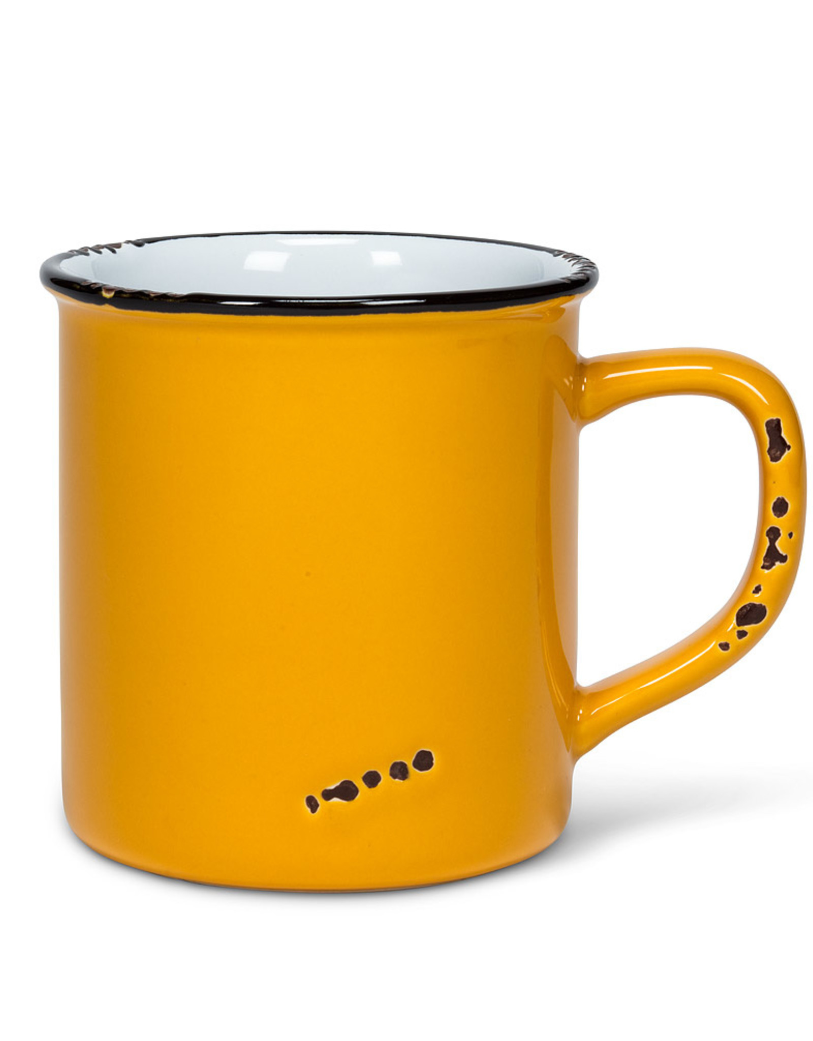 Enamel Look Mug-Ochre