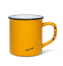 Enamel Look Mug-Ochre