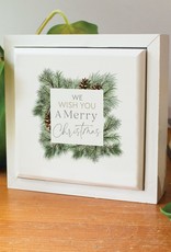 Framed Sign-We Wish You A Merry Christmas