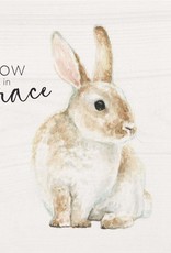 Block Sign-Grow In Grace, Bunny